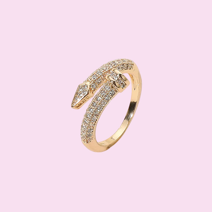 Gold Nail Wrap Ring