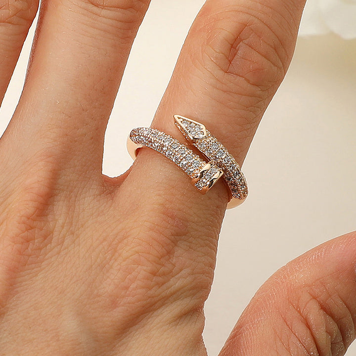 Gold Nail Wrap Ring