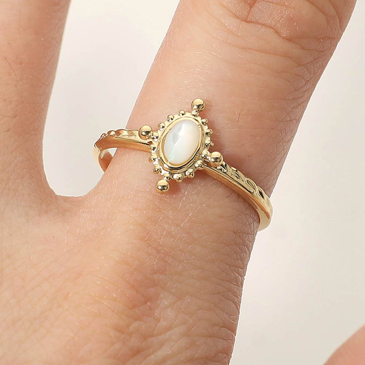 Gold Opal Ring