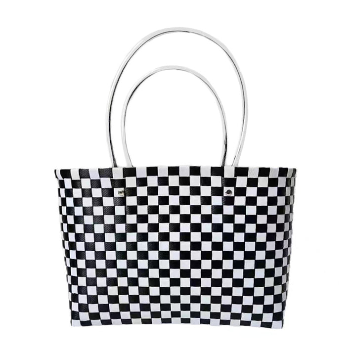 Jelly Handle Woven Tote