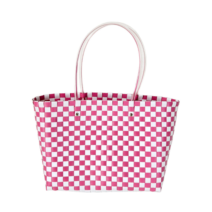Jelly Handle Woven Tote