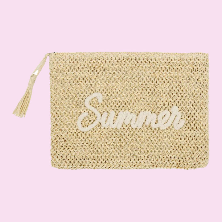 Summer Straw Clutch