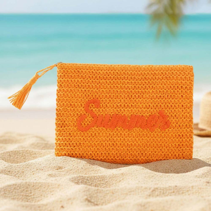 Summer Straw Clutch