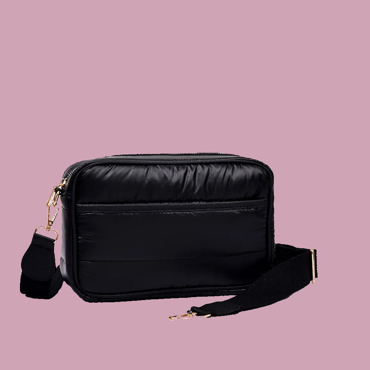 Black Puffer Crossbody Bag