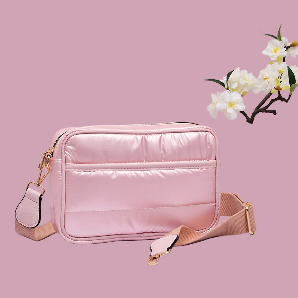 Pink Puffer Crossbody