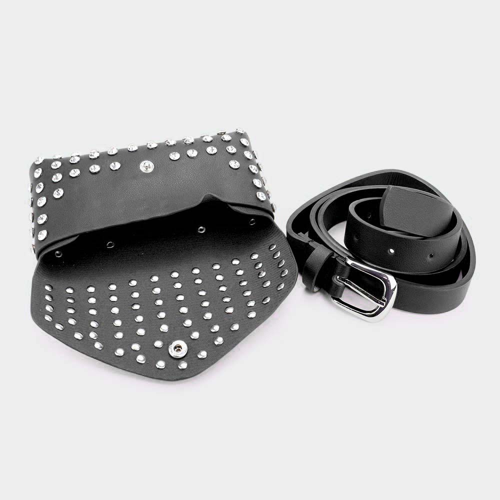 Studded Pleather Fanny Pack
