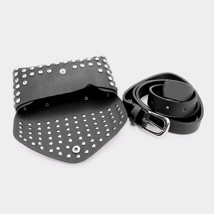 Studded Pleather Fanny Pack