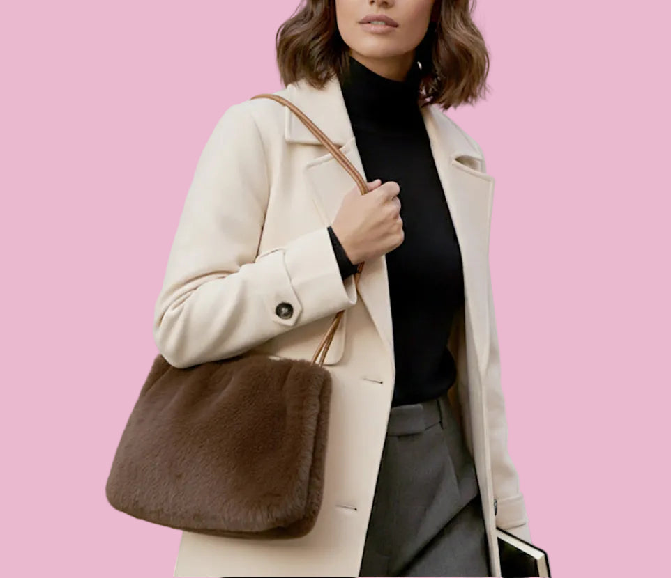 Brown Fuzzy Purse