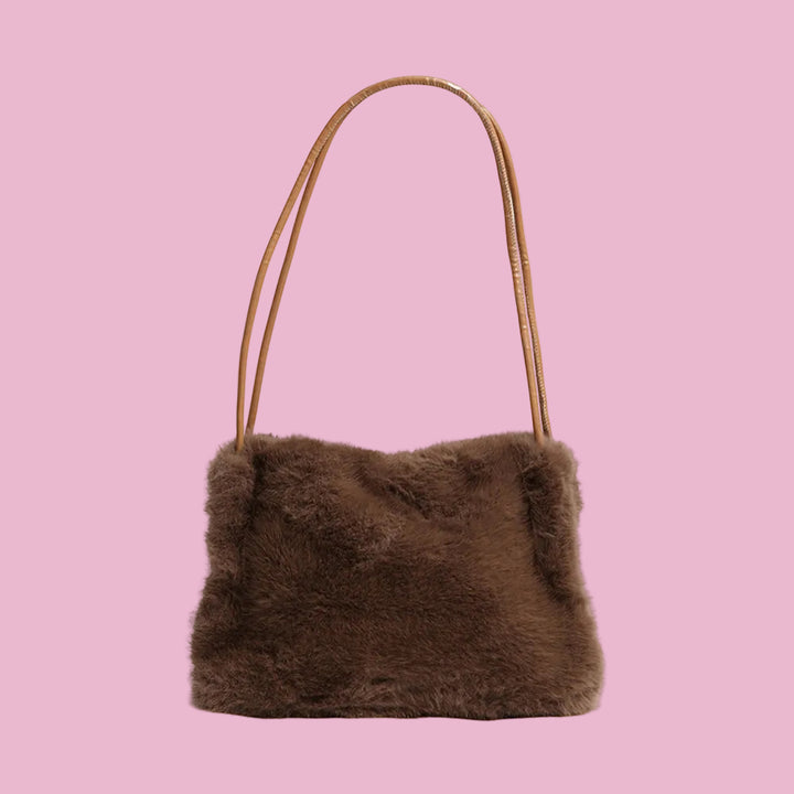 Brown Fuzzy Purse