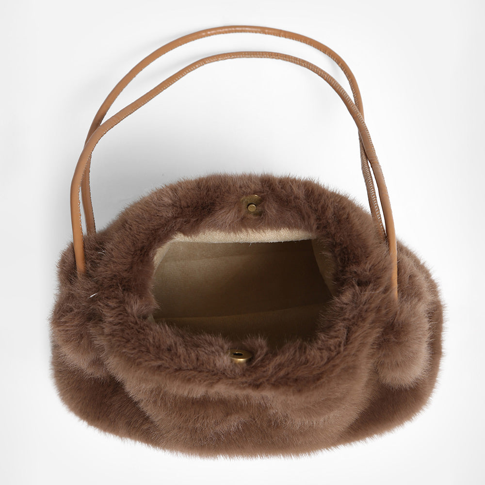 Brown Fuzzy Purse