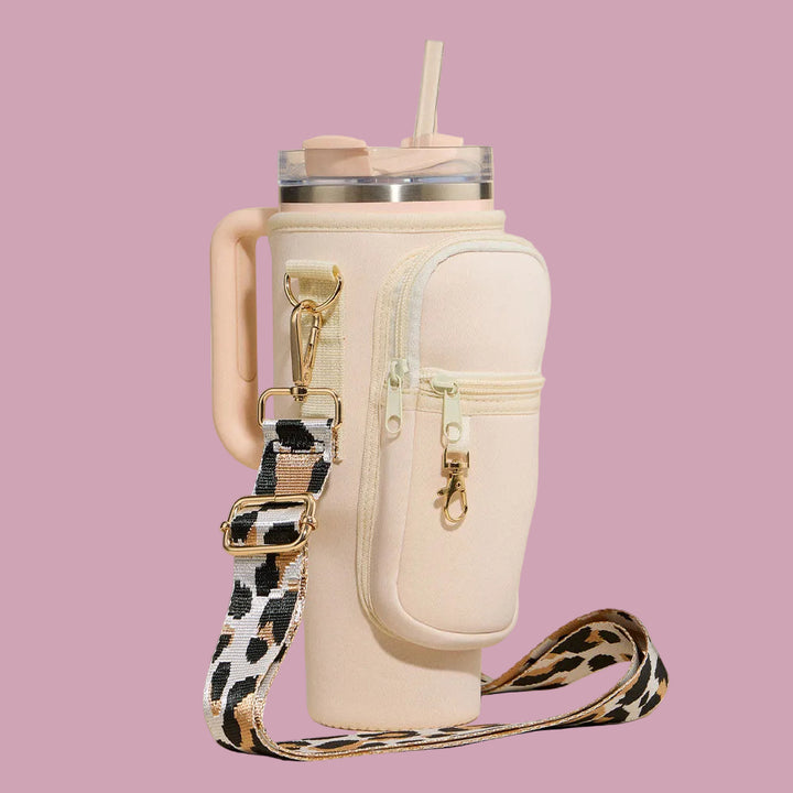 Cream Tumbler Carrier