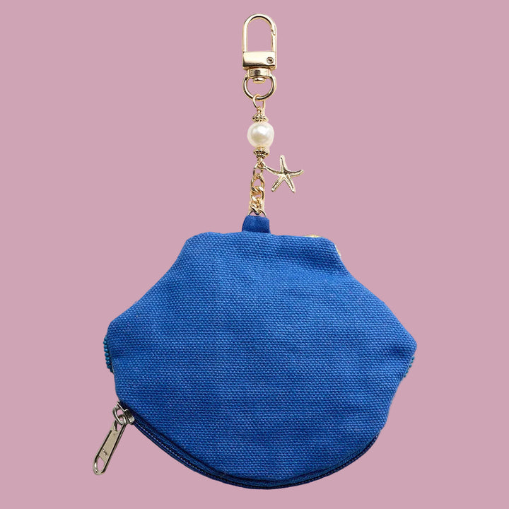 Blue Shell Mini Pouch