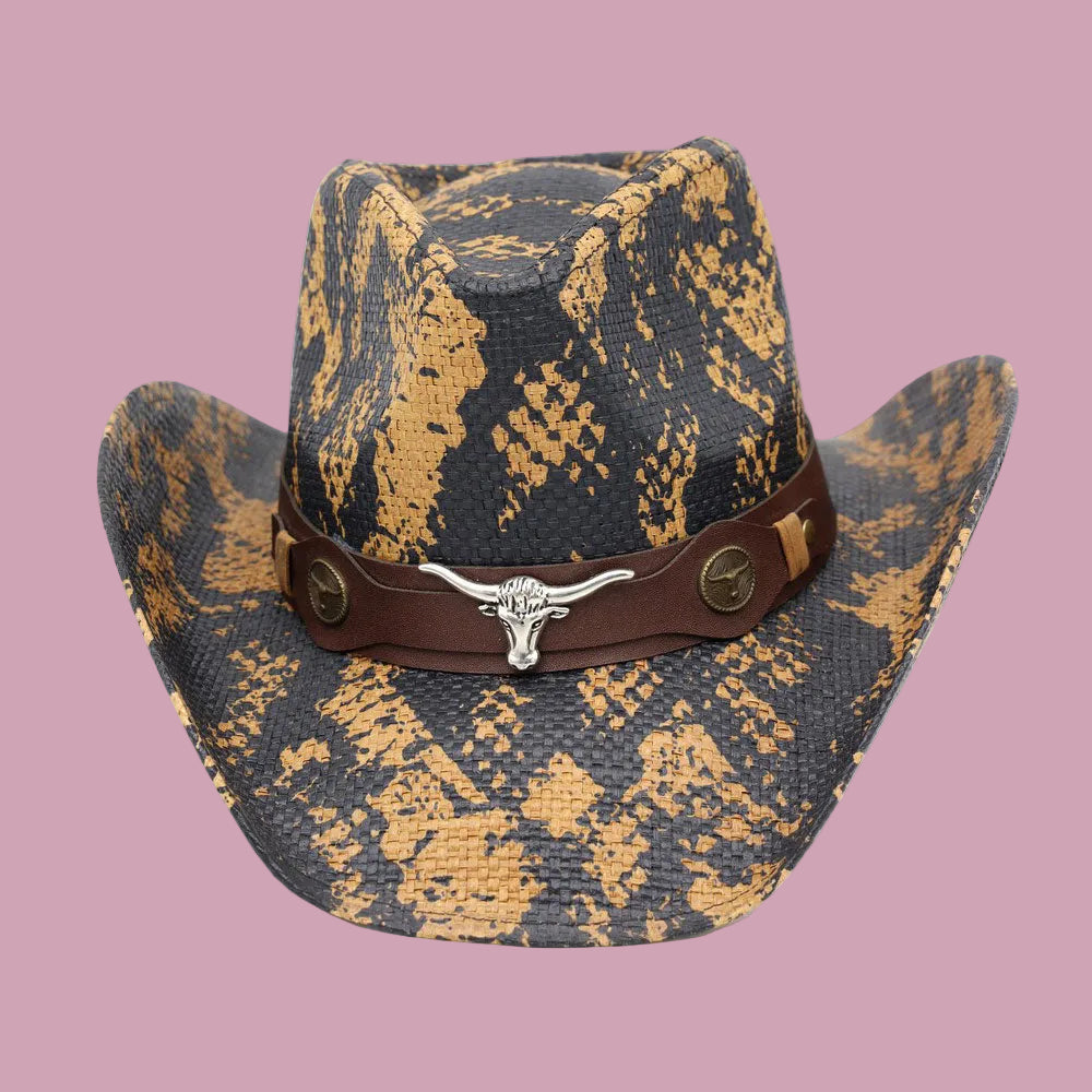 Snake &amp; Steer Cowboy Hat