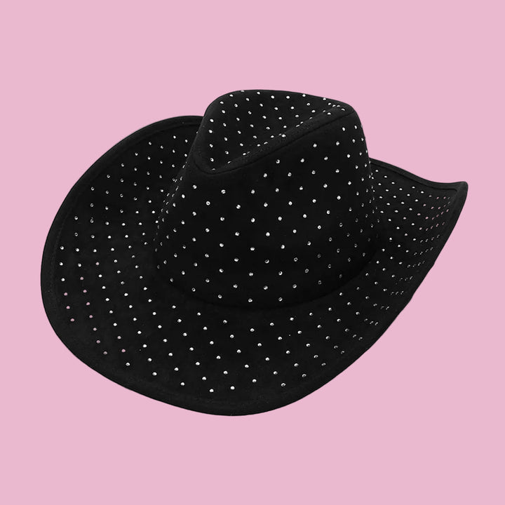 Black Embellished Cowboy Hat