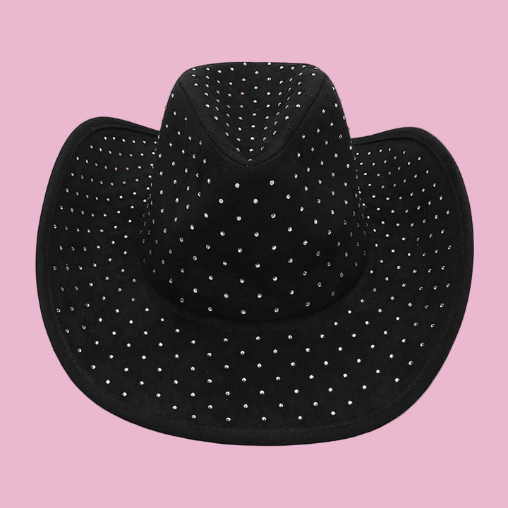 Black Embellished Cowboy Hat