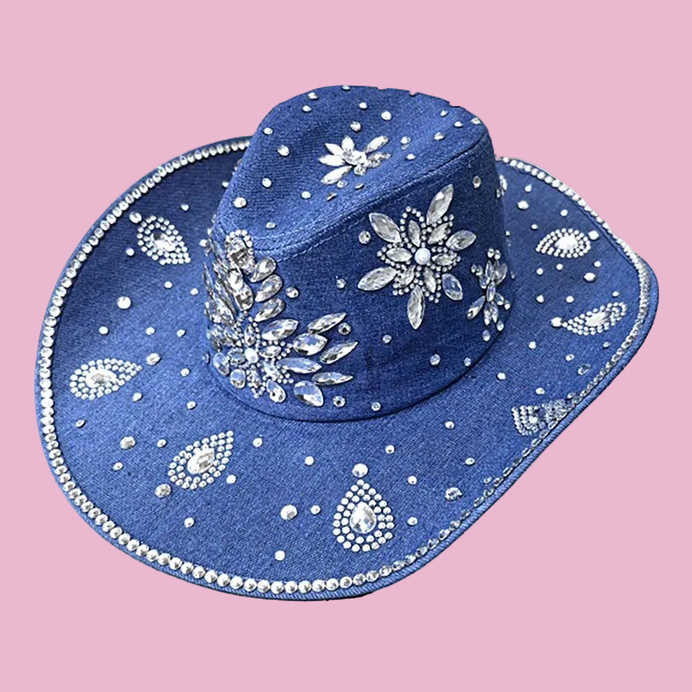 Denim Dolly Cowboy Hat