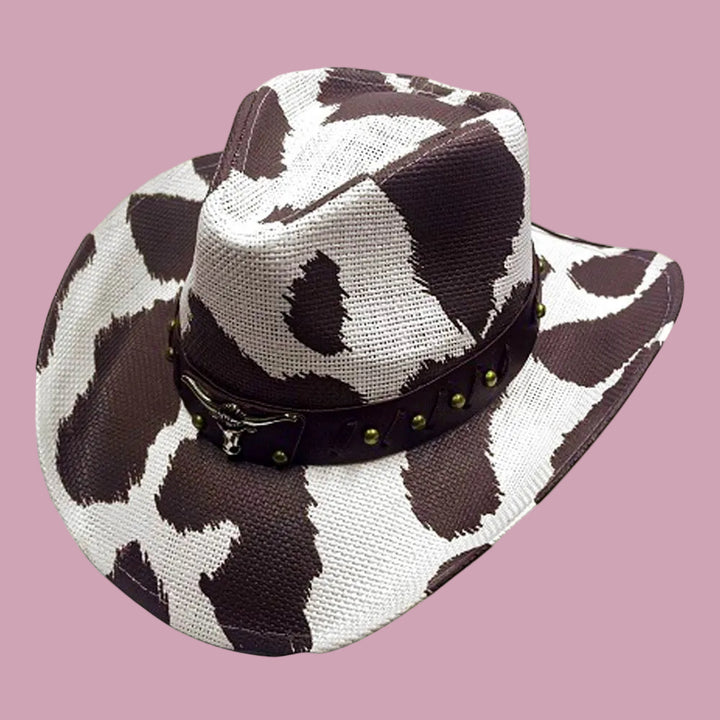 Cowprint Western Hat