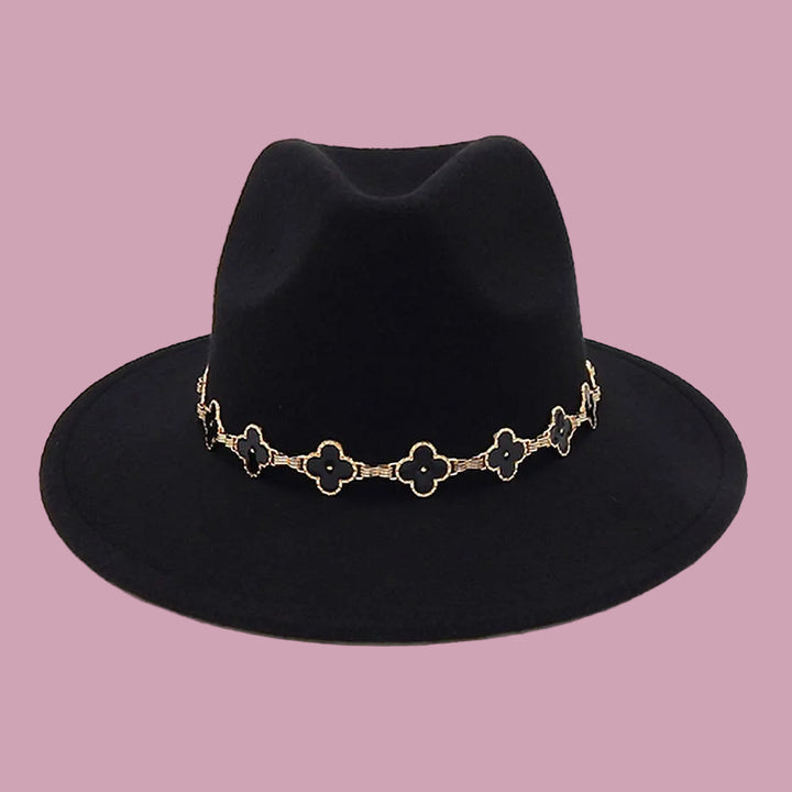 Quatrefoil Accent Fedora