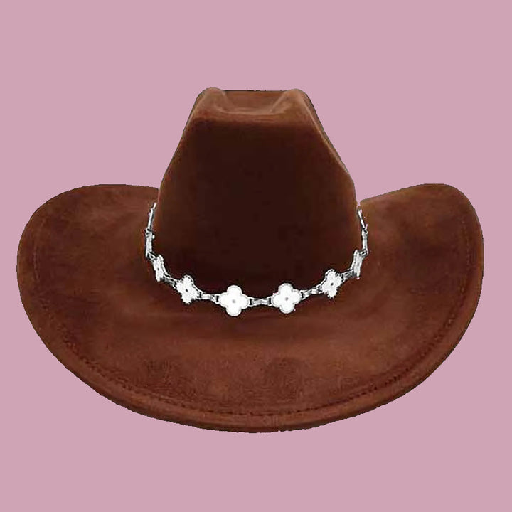 Quatrefoil Accent Cowboy Hat