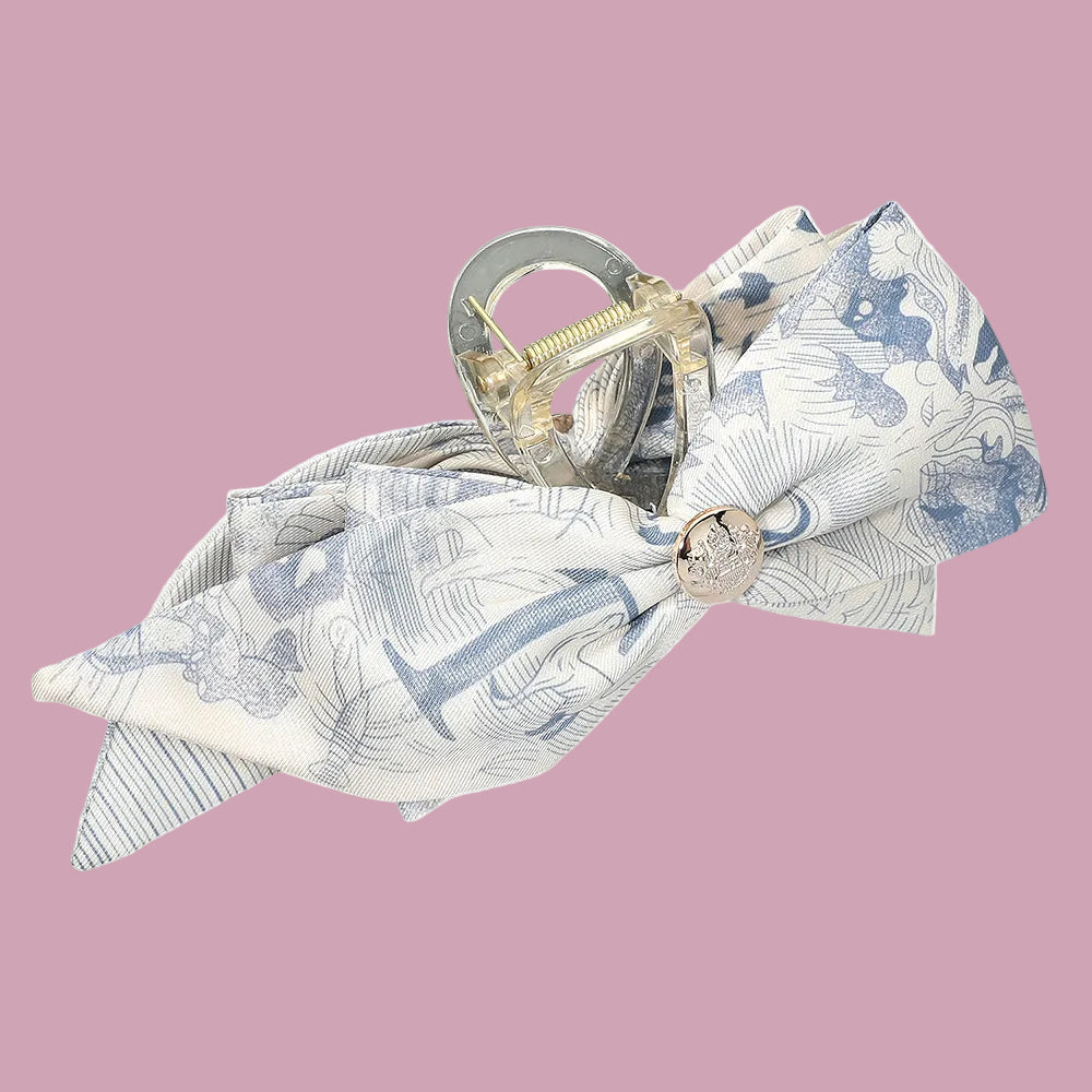 Bluebell Bow Claw Clip