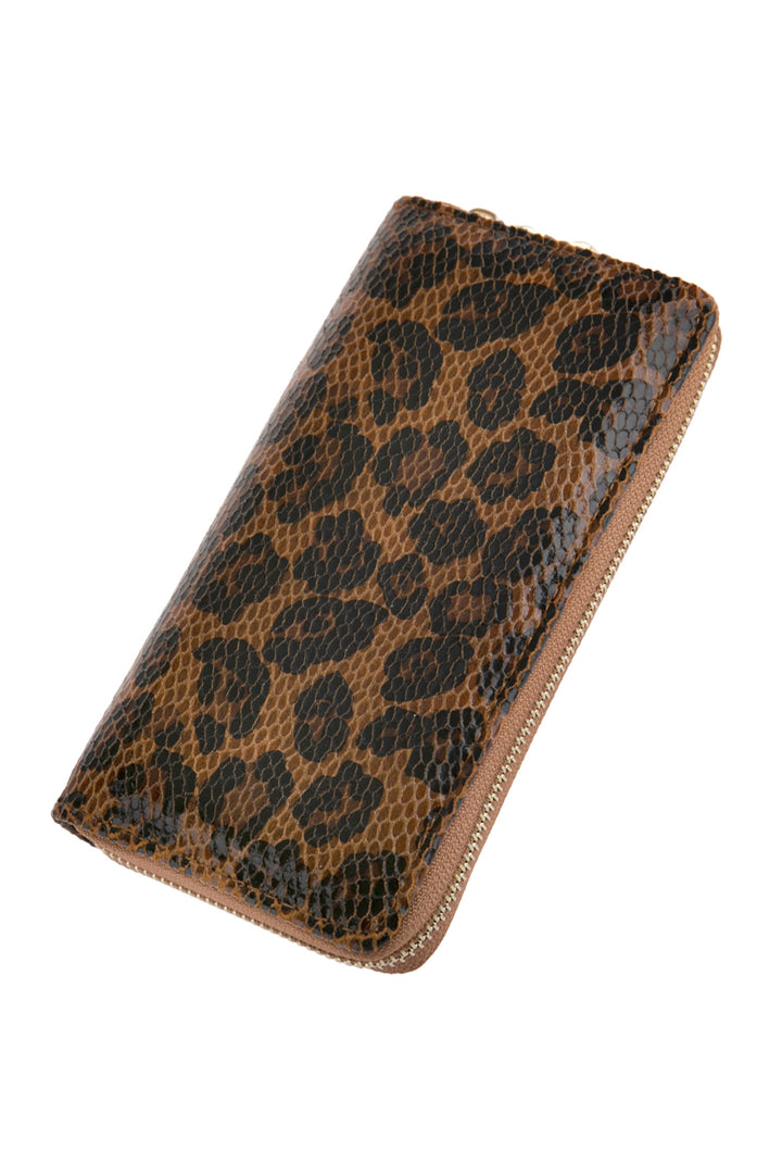 Faux Leather Leopard Wallet