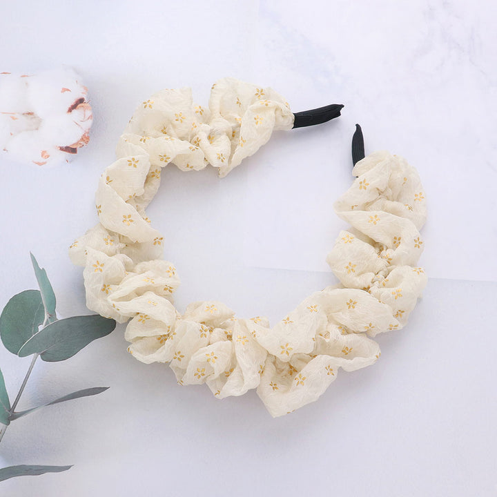 Flower Scrunchie Headband