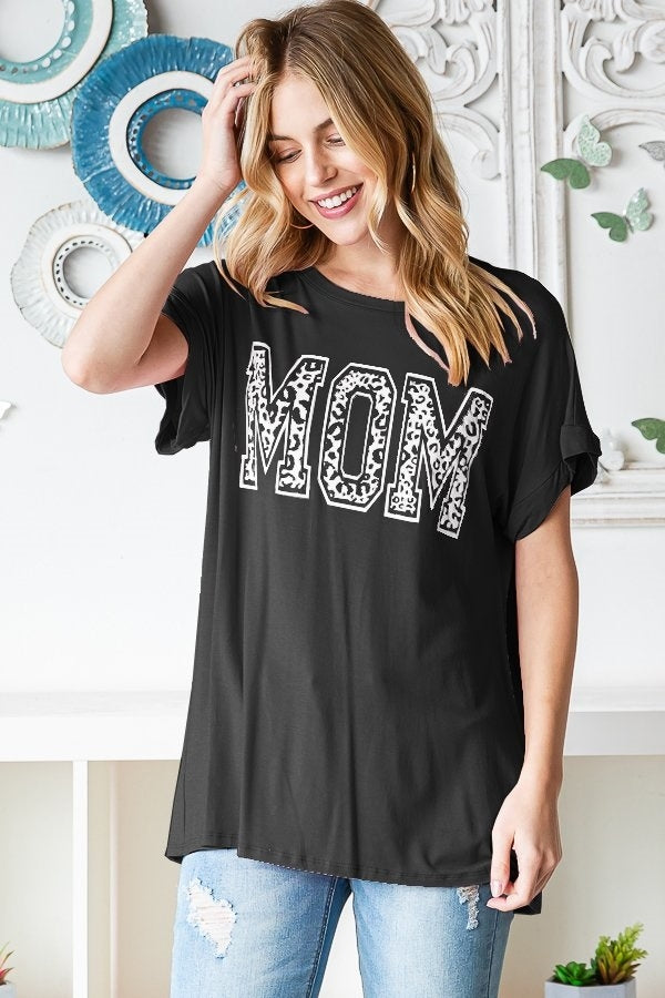 Black Mom Dalmatian Tee