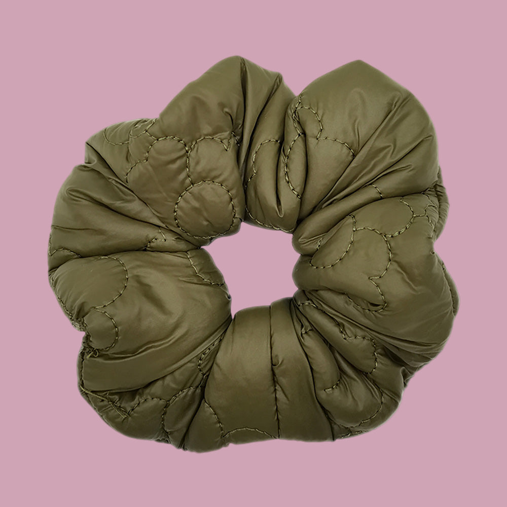 Flower Quilted Scrunchie