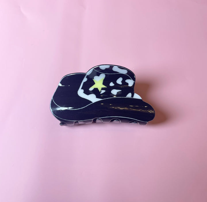 Cowboy Hat Claw Clips