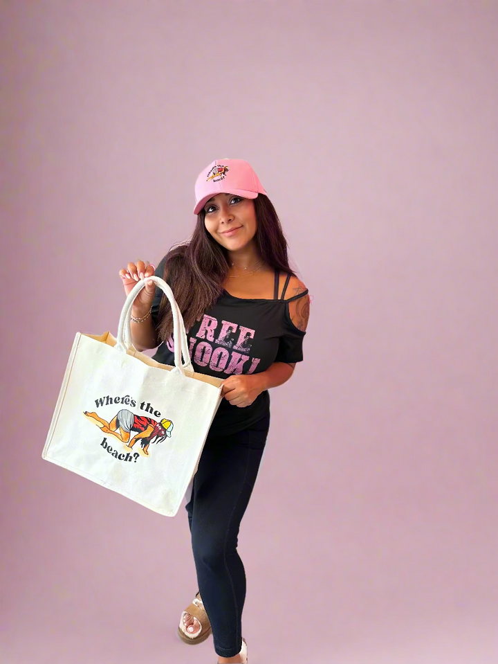Where's The Beach Graphic Tote