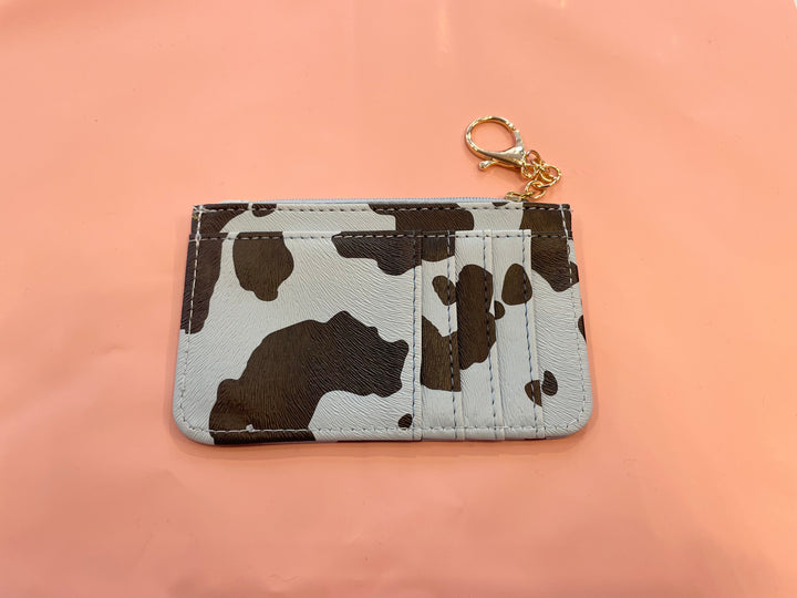 Cow Print Card Holder