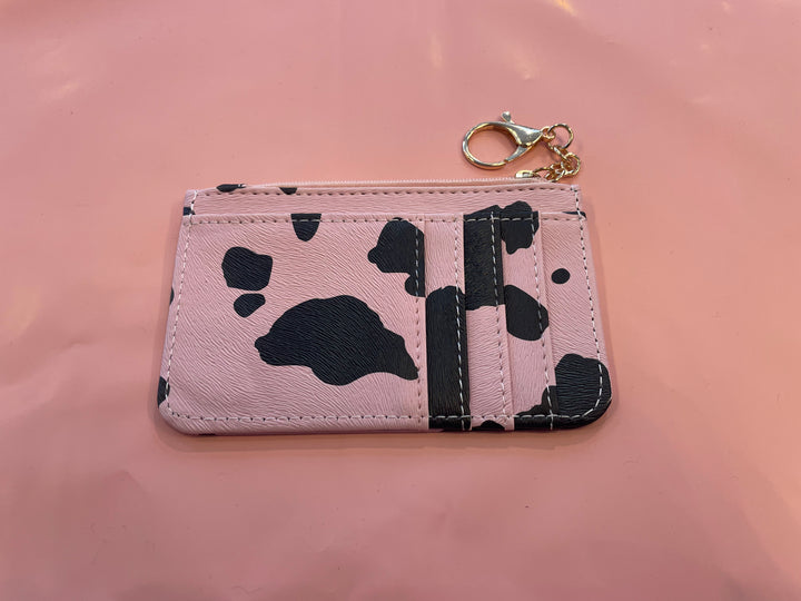 Cow Print Card Holder