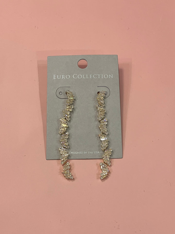 Crystal Long Dangle Earrings