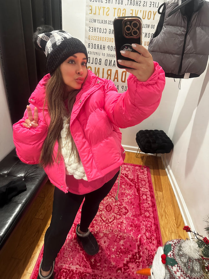 Pink Puffer Jacket