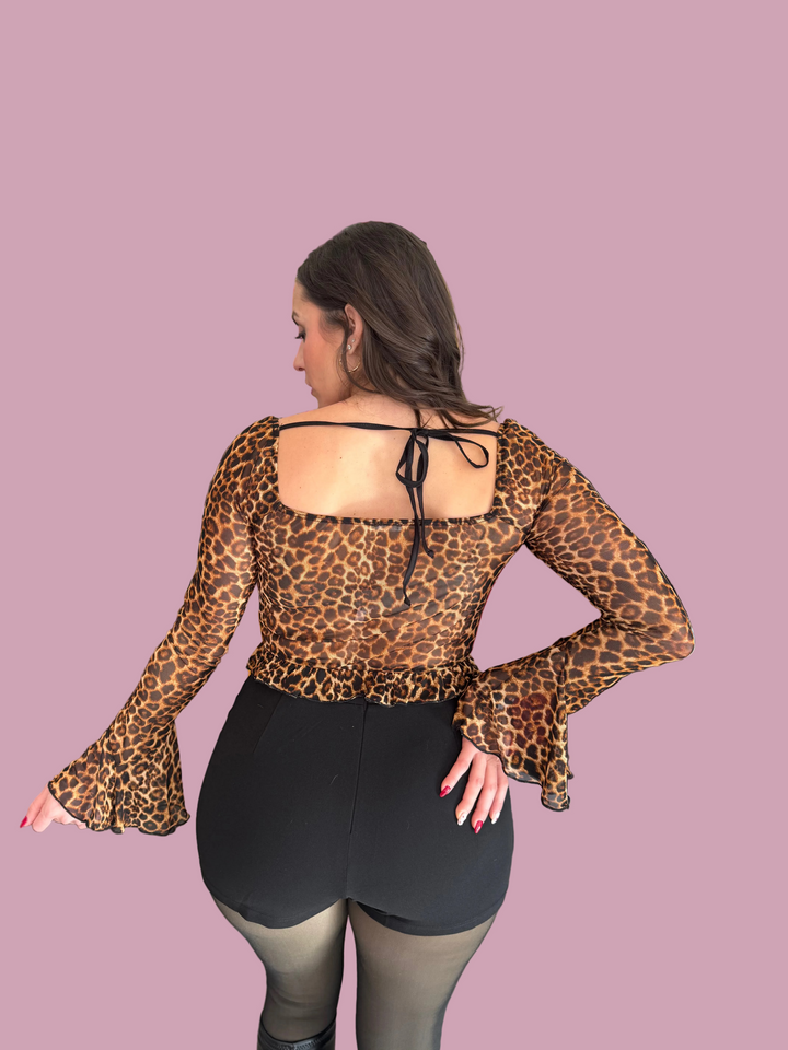 Late Night Prowl Corset Crop