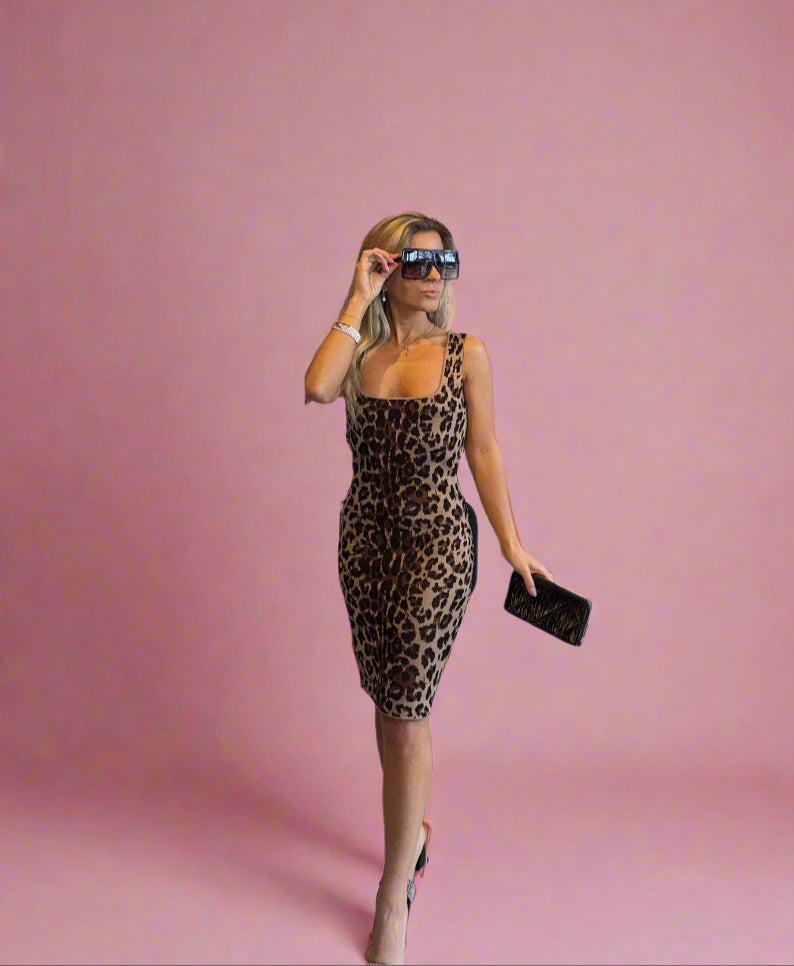 Leopard Bodycon Dress – The Snooki Shop