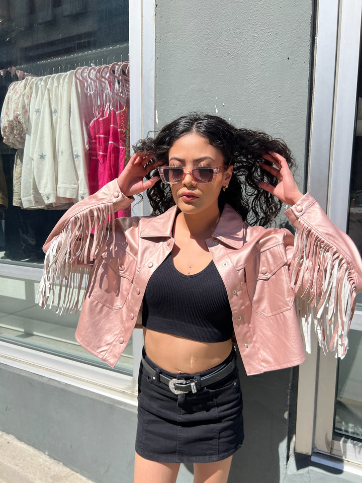 Metallic Mauve Jacket