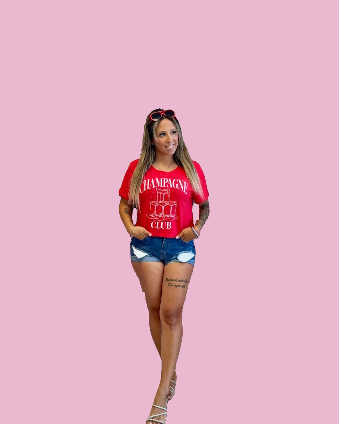 Red Champagne Club Tee