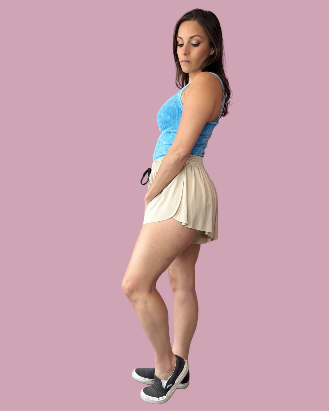 Taupe Butterfly Shorts