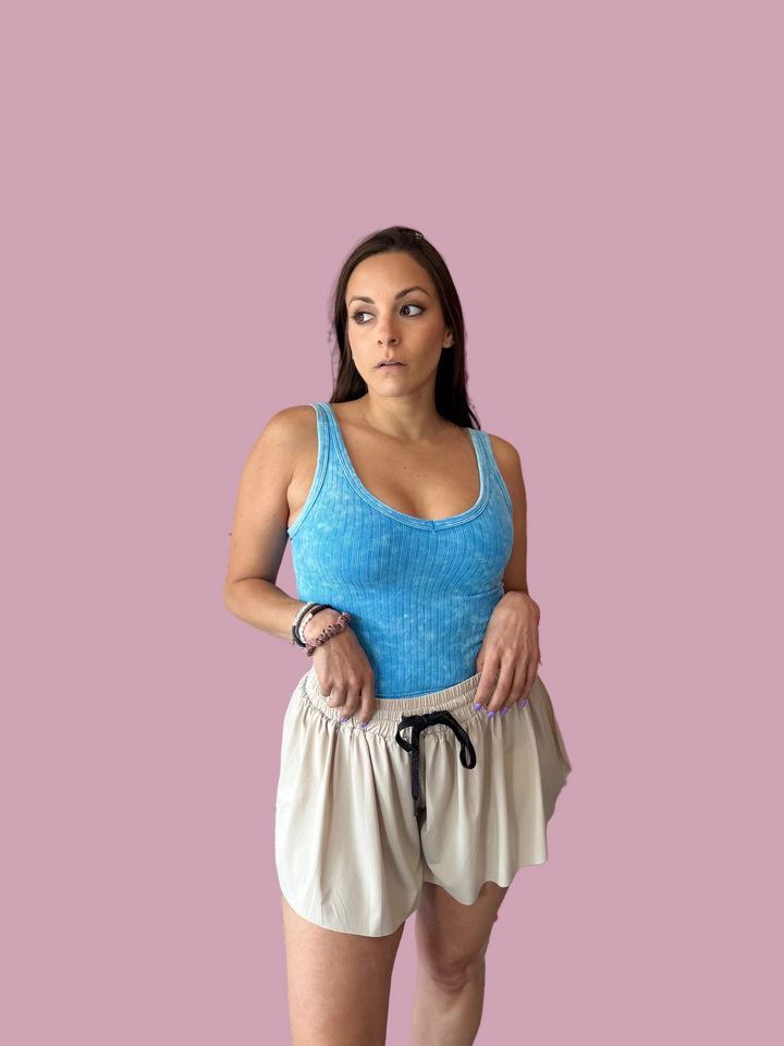 Taupe Butterfly Shorts
