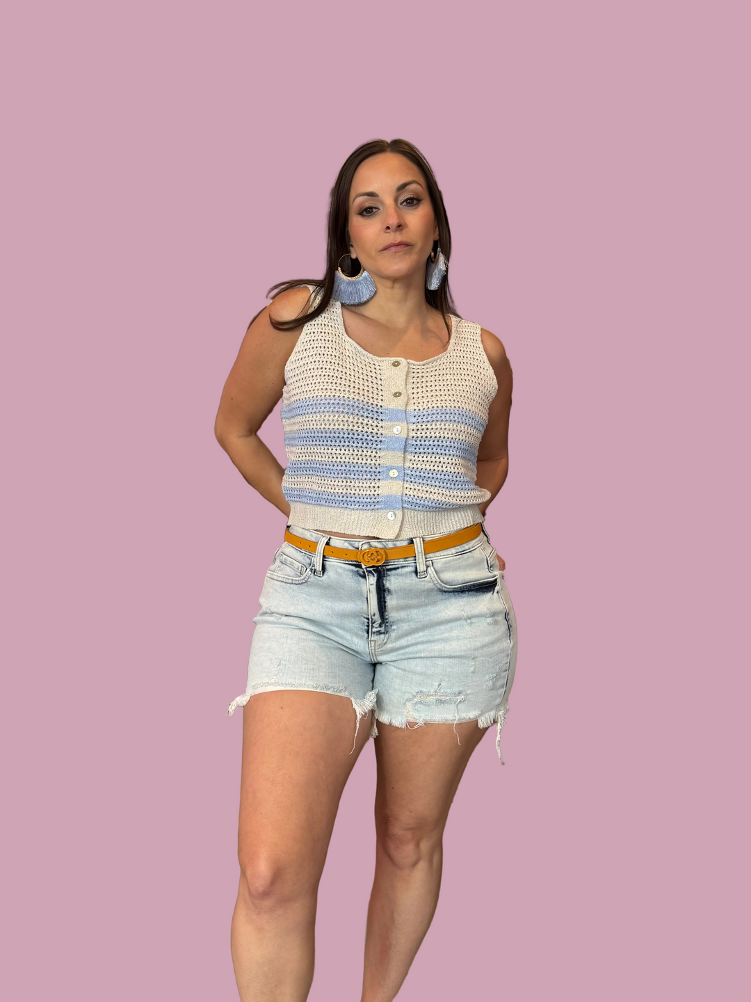 Light Denim Shorts