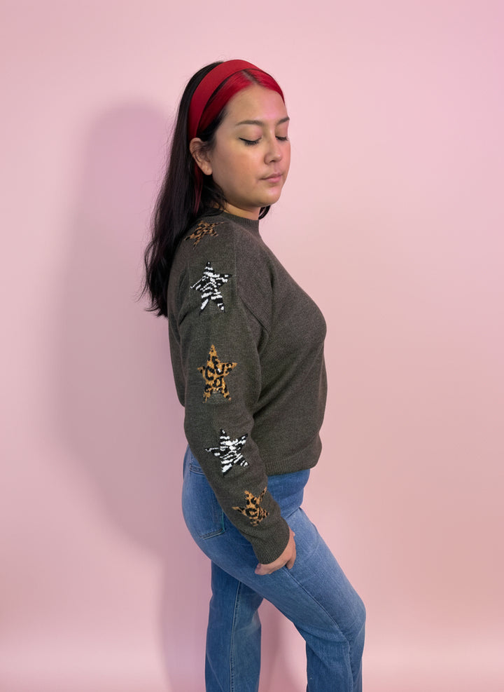 Animal Star Sleeve Top