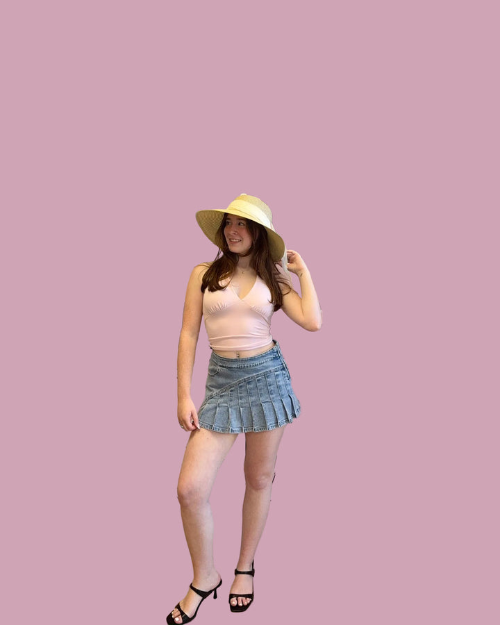 Pink Basic Halter Top