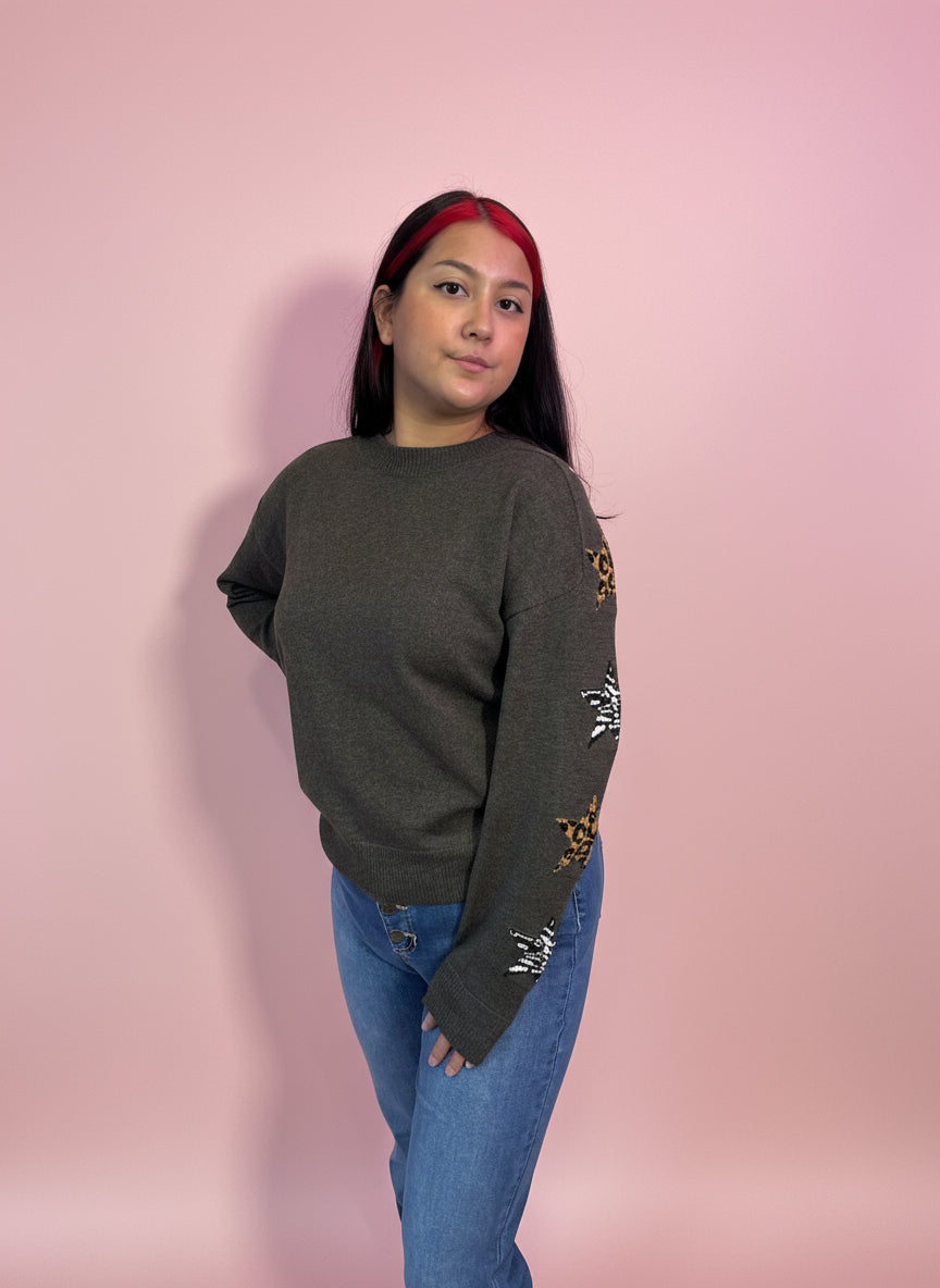 Animal Star Sleeve Top