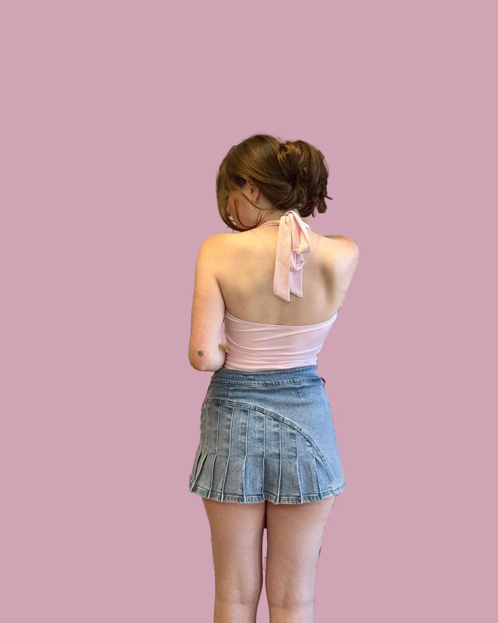 Pink Basic Halter Top