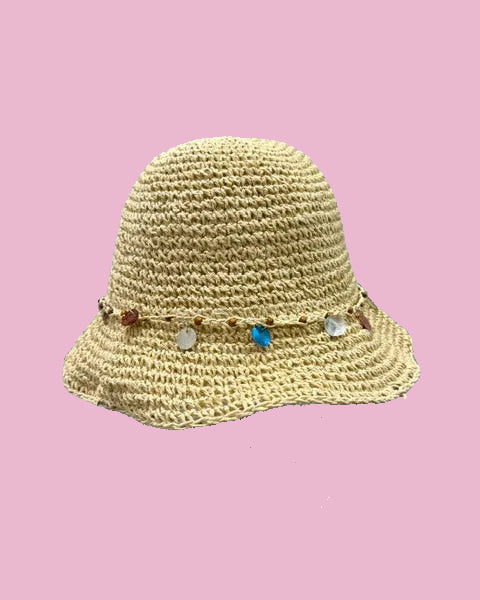 Jewel Accent Beach Hat