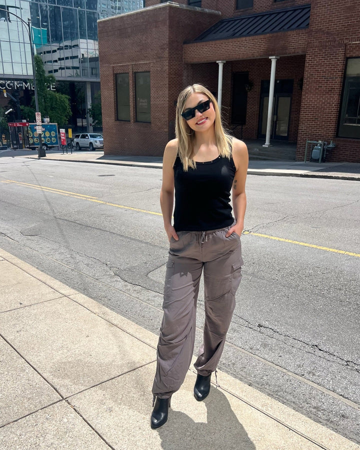 Gray Cargo Pants