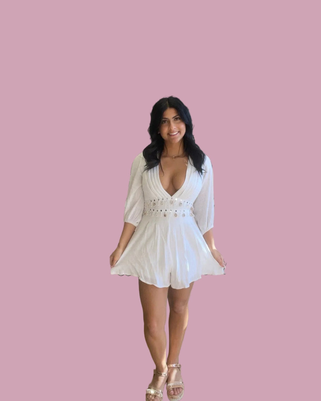 Ivory Ocean Kiss Romper