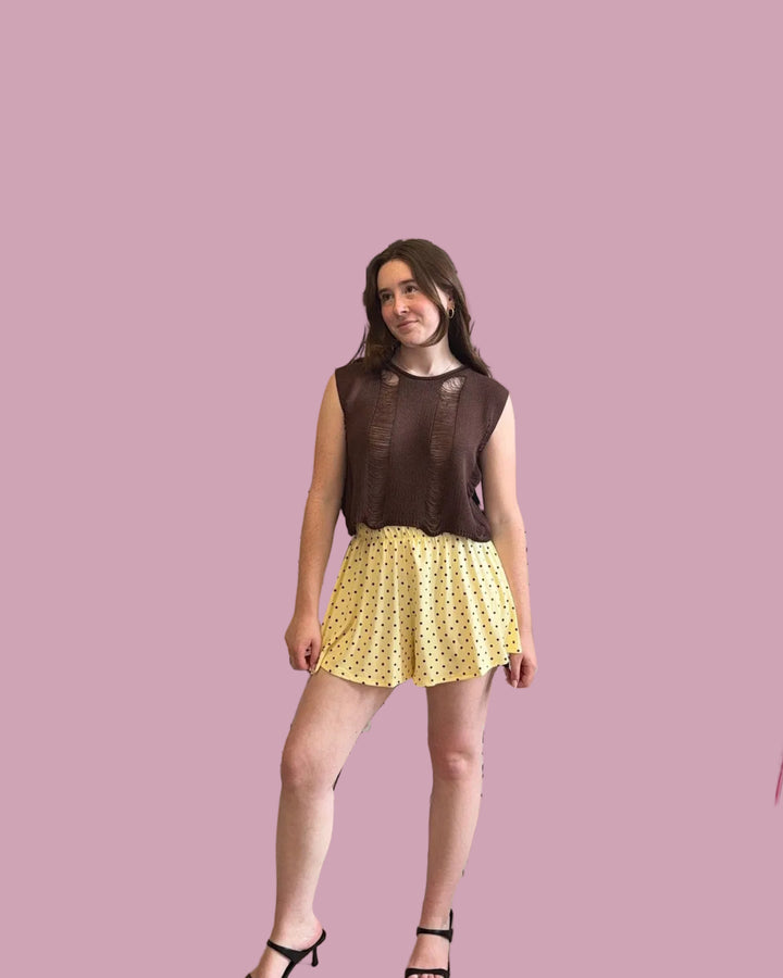 Yellow Polka Dot Shorts