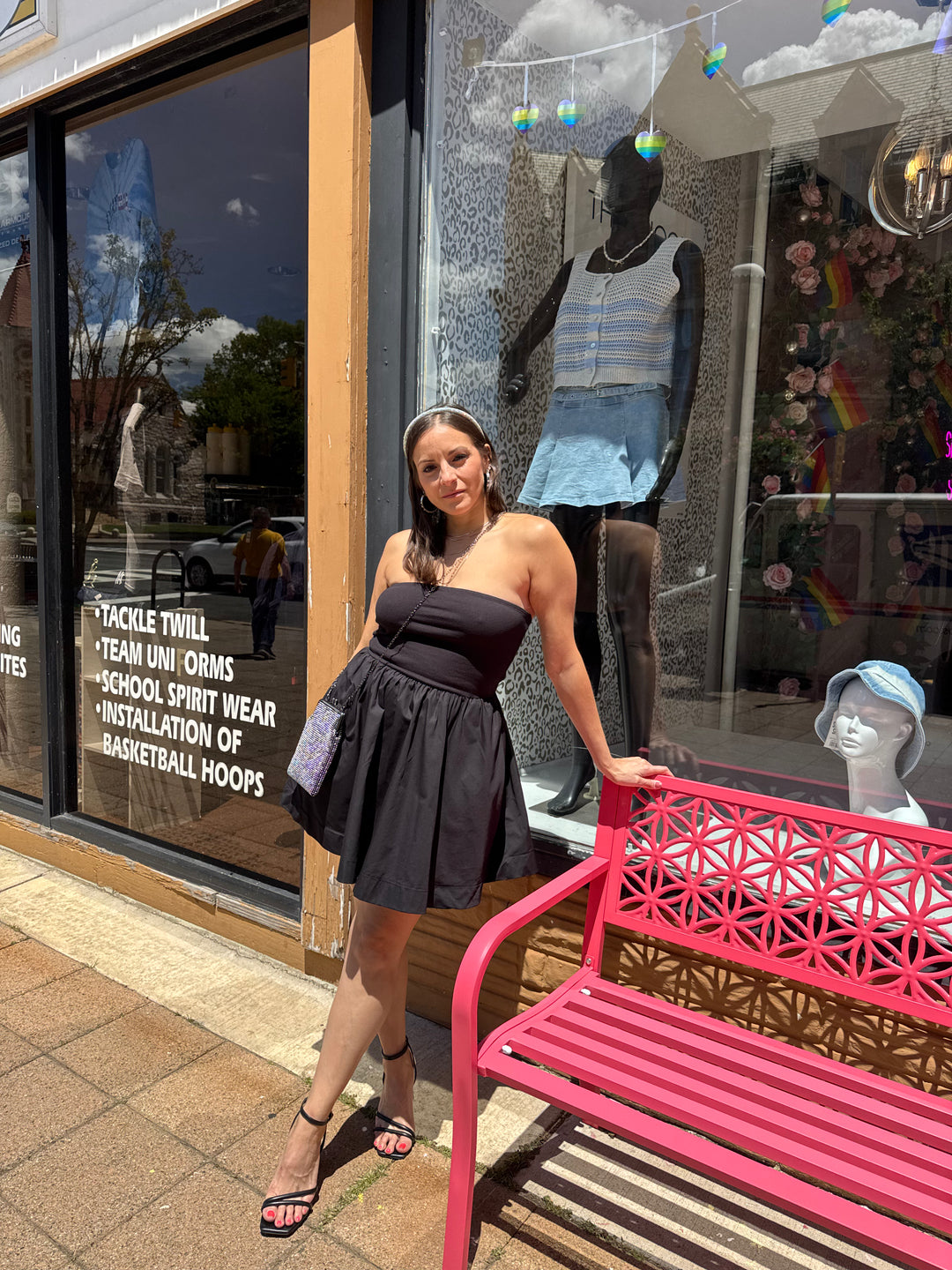 Black Tube Flare Dress